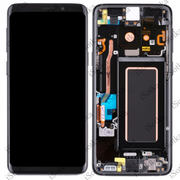 Дисплей для Samsung SM-G960F Galaxy S9 в рамке тачскрин черный OEM LCD