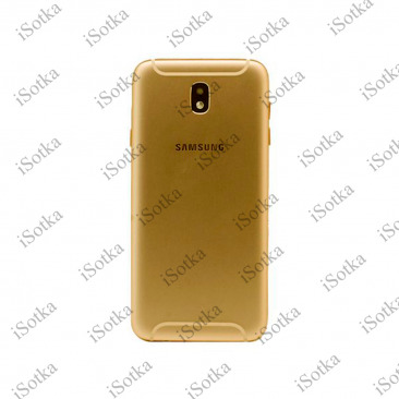 Задняя крышка для Samsung SM-J730F Galaxy A7 (2017) (золотой) (оригинал Б/У)