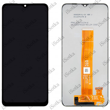 Дисплей для Samsung SM-A125F Galaxy A12 тачскрин черный OEM