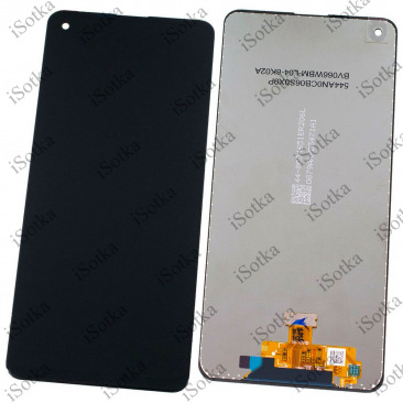 Дисплей для Samsung SM-A217F Galaxy A21s тачскрин черный OEM