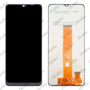Дисплей для Samsung SM-A125F Galaxy A12 тачскрин черный OEM Lcd