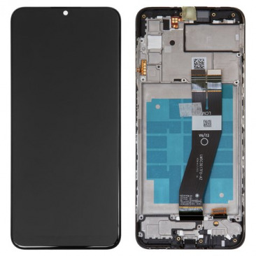 Дисплей для Samsung SM-A037F Galaxy A03s в рамке тачскрин черный OEM