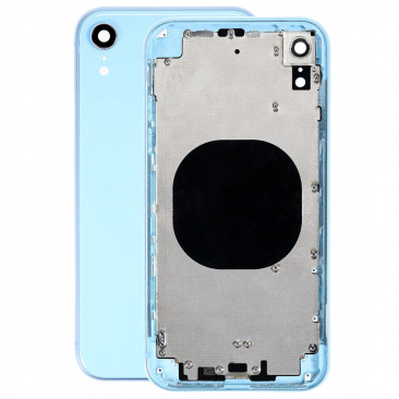 Корпус для iPhone XR (Ростест) (голубой) OEM