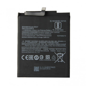 Аккумулятор для Xiaomi Redmi 6, Redmi 6A (BN37) 3000mAh OEM