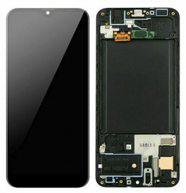 Дисплей для Samsung SM-A307F Galaxy A30S GH82-21190A в рамке тачскрин черный OEM LCD