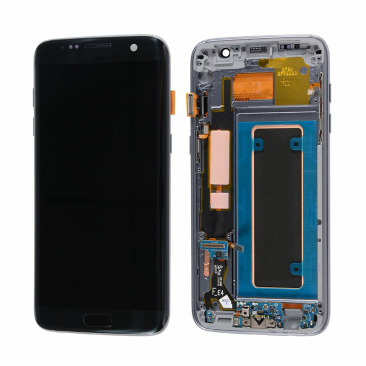 Дисплей для Samsung SM-G935F Galaxy S7 Edge тачскрин с рамкой черный OEM