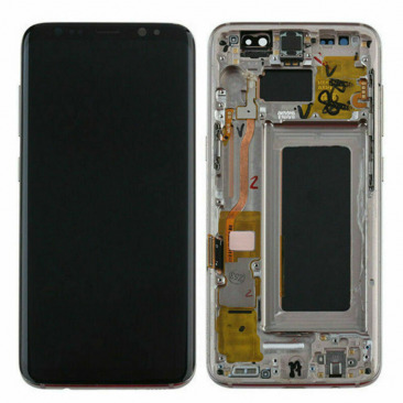 Дисплей для Samsung SM-G950F Galaxy S8 в рамке тачскрин золотой OEM LCD