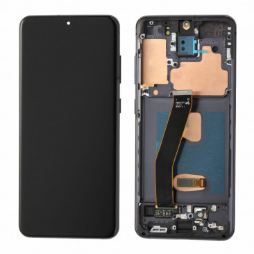 Дисплей для Samsung SM-G980F Galaxy S20 тачскрин с рамкой черный OEM LCD