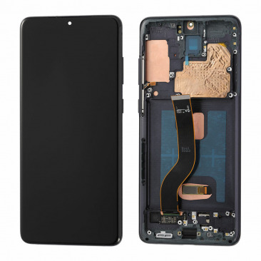 Дисплей для Samsung SM-G985F Galaxy S20 Plus тачскрин в рамке черный OEM