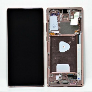 Дисплей для Samsung SM-N980F Galaxy Note 20 тачскрин в рамке бронза OEM