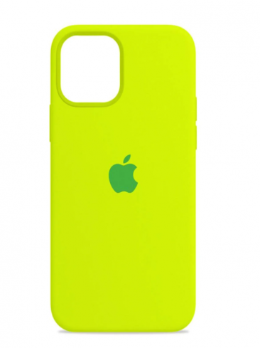 Чехол для iPhone 12 / 12 Pro Silicone Case (лимонный)