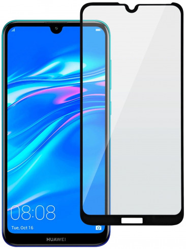 Защитное стекло 20D для Huawei Honor Y7 2019 и Y7 Prime 2019 Full чёрный