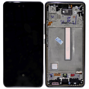 Дисплей для Samsung A536F Galaxy A53 5G 2022 в рамке тачскрин черный OEM