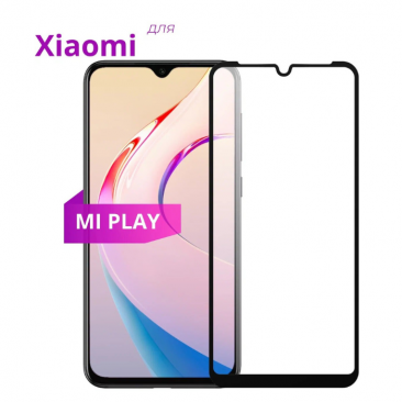 Защитное стекло 10D для Xiaomi Mi Play FULL