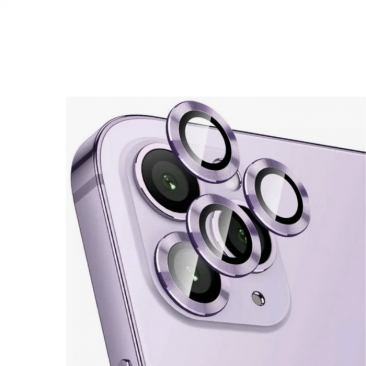 Защитное стекло камеры iPhone 14 Pro и 14 Pro Max металлик фиолетовый