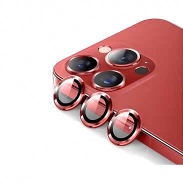 Защитное стекло камеры для iPhone 11 Pro и 11 Pro Max 12 Pro металлик красный