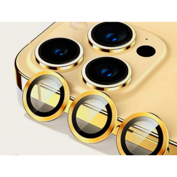 Защитное стекло камеры для iPhone 11 Pro и 11 Pro Max 12 Pro светящийся жёлтый