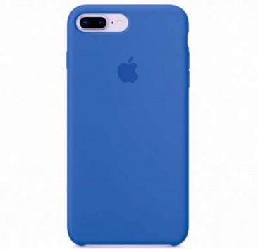 Чехол Apple iPhone 6 Plus / 6S Plus Liquid Silicone Case (закрытый низ) (синий)