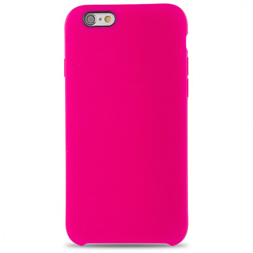 Чехол Apple iPhone 6 Plus / 6S Plus Silicone Case (ярко-розовый)