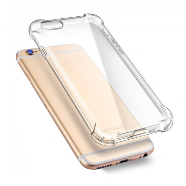 Чехол Apple iPhone 6/6S силикон (прозрачный) с усиленными уголками