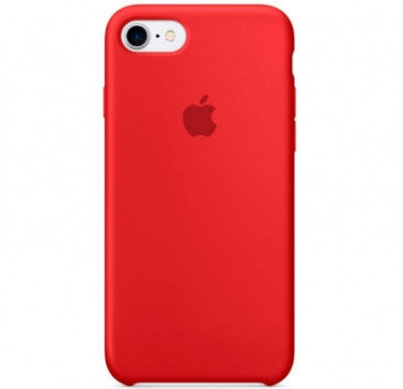 Чехол Apple iPhone 7 / 8 / SE (2020) Leather Case (красный)