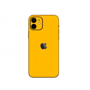 Защитное стекло для iPhone 12 Mini 3D заднее желтый