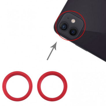 Ободок под камеру для iPhone 13, 13 mini 2 шт красный OEM