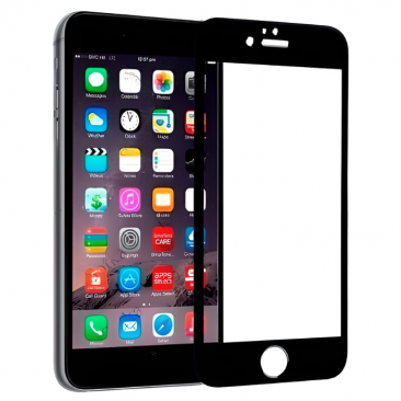 Защитное стекло для iPhone 6 Plus и 6s Plus FULL черный матовое