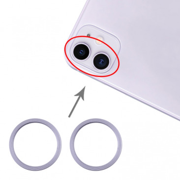 Ободок под камеру для iPhone 11 (2 шт) фиолетовый OEM