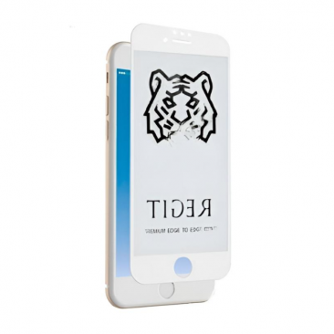Защитное стекло 9H для iPhone 6 Plus и 6S Plus FULL белый