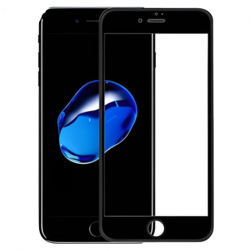 Защитное стекло для iPhone 7 и 8  SE FULL черный 20D с сеткой для динамика