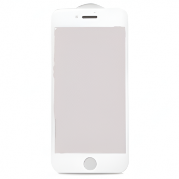Защитное стекло для iPhone 6 и 6s FULL белый 20D с сеткой для динамика