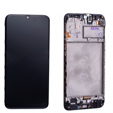 Дисплей для Samsung SM-M215F Galaxy M21 2020 тачскрин в рамке черный OEM