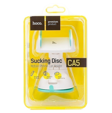 Автомобильный держатель Hoco CA5 Sucking Disc (бело-бирюзовый)