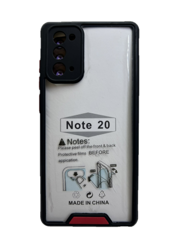 Чехол на Samsung SM-N980F Galaxy Note 20 противоударный с усиленными углами и защитой камеры (черный)