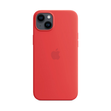 Чехол Apple iPhone 13 MagSafe Silicone Case (закрытый низ) оранжевый