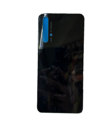 Задняя крышка для Huawei Honor 20, 20s, (MAR-LX1H), (без сканера отпечатка) без выреза под сканер отпечат (черный)