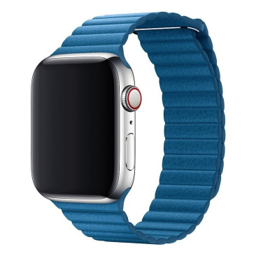 Ремешок для Apple Watch Series Leather Loop 38mm/40mm/41mm синий