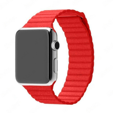 Ремешок для Apple Watch Series Woven Leather 42mm/44mm (красный)