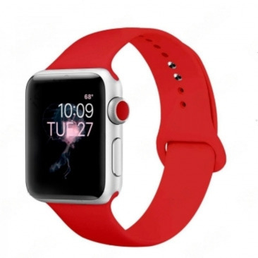Ремешок монобраслет для Apple Watch Series "S" 38mm/40mm/41mm (красный)