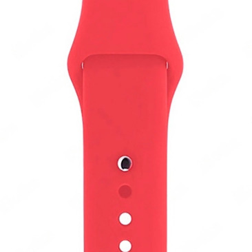 Ремешок силиконовый для Apple Watch Series 42mm/44mm ярко-розовый №33