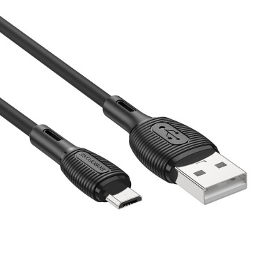 Кабель BOROFONE BX86 Micro USB 2,4A 1m (белый)