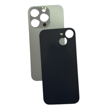 Задняя крышка для iPhone 15 Pro Бежевый \Natura Titanium (c увеличенным вырезом под камеру) (с лого)