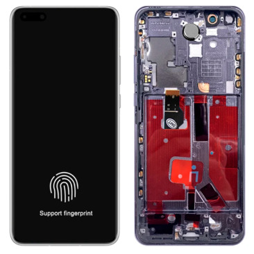 Дисплей для Huawei Honor P40 Pro, ELS-NX9 в рамке тачскрин черный OEM