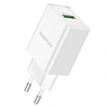 СЗУ BOROFONE BN5 USB Quick Charge 3.0, 18W (белый)
