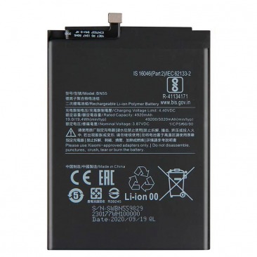 Аккумулятор для Xiaomi Redmi Note 9S (BN55) 5020mAh OEM