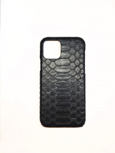 Чехол-накладка кожа питона для Apple iPhone 11 Pro (черный)