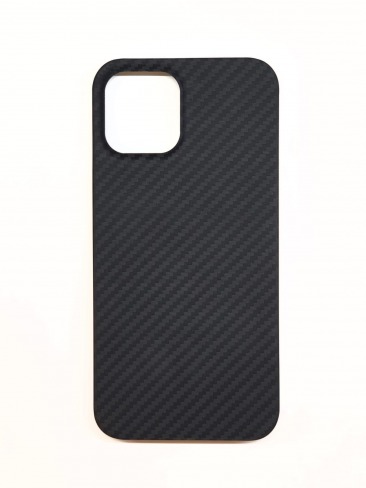Чехол-накладка Карбон для Apple iPhone 12 Pro Max (черный)