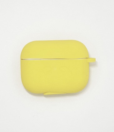 Чехол для AirPods Pro ультратонкий силикон (жёлтый)