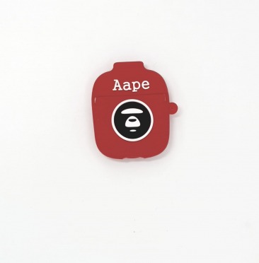 Чехол для AirPods 1/2 серия Aape (красный)